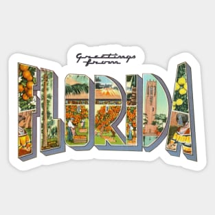 Greetings from Florida Sticker